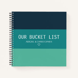 Modern Our Bucket List Couple Keepsake Journal