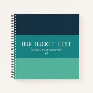 Modern Our Bucket List Couple Keepsake Journal