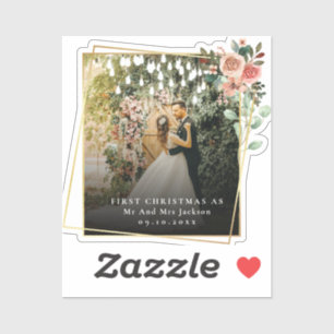 Modern Our First Christmas As Mr & Mrs Floral 