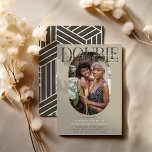 Modern Oval Photo & Signature Double Birthday Invitation<br><div class="desc">Modern stylish Double Birthday Invitation. Design features an oval photograph of the birthday duo, the elegant lettering 'DOUBLE' with the text Birthday Celebration in signature script over the top and a simple birthday party template that is easy to customise with your own details. The colours can also be changed to...</div>