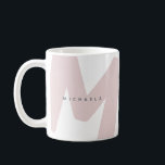 Modern Oversized Monogrammed Initial & Name Coffee Mug<br><div class="desc">Stylish and trendy mug featuring a large monogrammed initial and name on both sides in simple,  modern fonts. If you need any help customising this,  please message me using the button below and I'll be happy to help.</div>