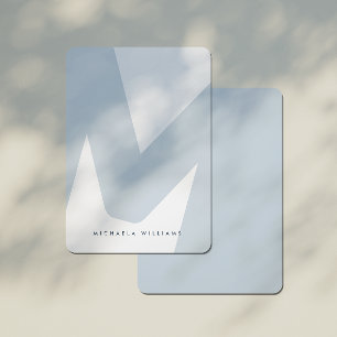 Modern Oversized Monogrammed Initial & Name Note C Card