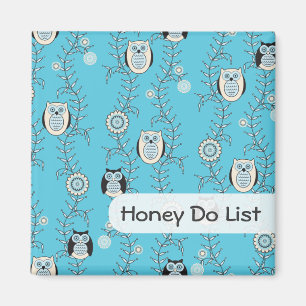 Modern Owls "Honey Do" Magnet