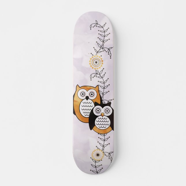 Modern Owls Skateboard (Front)
