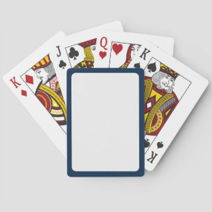 Modern Oxford Blue Frame Playing Cards – Customise