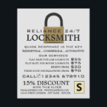 Modern Padlock, Locksmith Advertising Flyer<br><div class="desc">Modern Padlock,  Locksmith Advertising Flyers By The Business Card Store.</div>