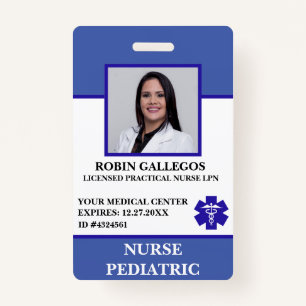 Modern Paediatrics Nurse Hospital Care Clinic ID ID Badge