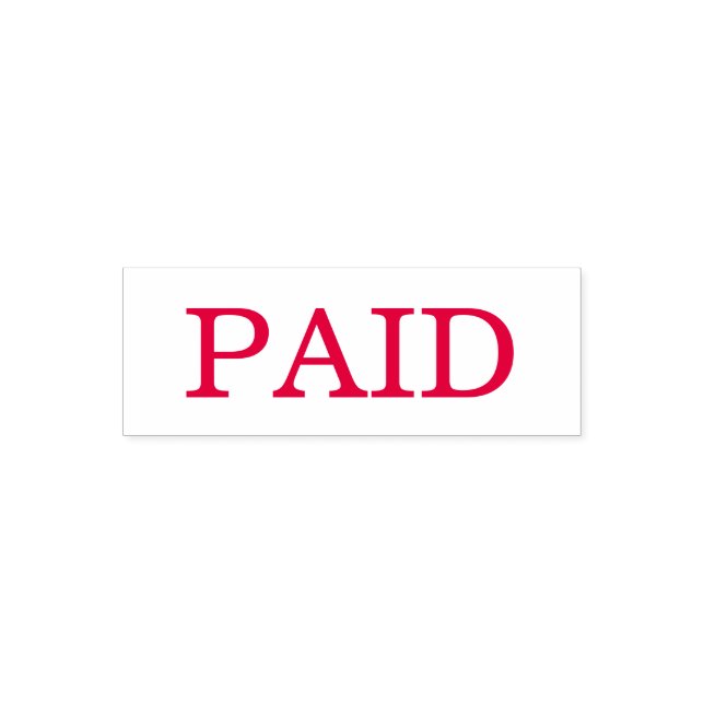 Modern PAID Business Custom Self-inking Stamp (Design)
