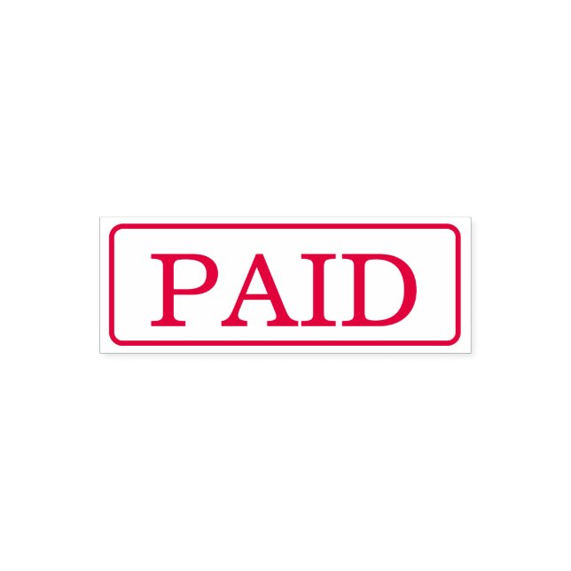Modern PAID Business Custom Self-inking Stamp (Design)