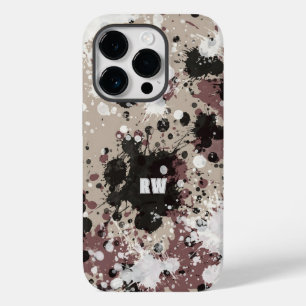 Modern paint splatter personalised  Case-Mate iPhone 14 pro case