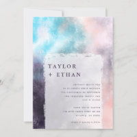 Modern Painted Canvas Wedding