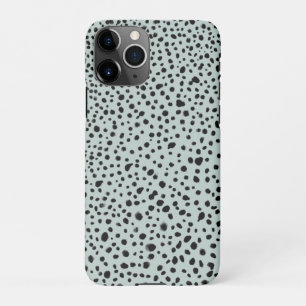 Modern Painted Dots Grey Blue Mint iPhone 11Pro Case