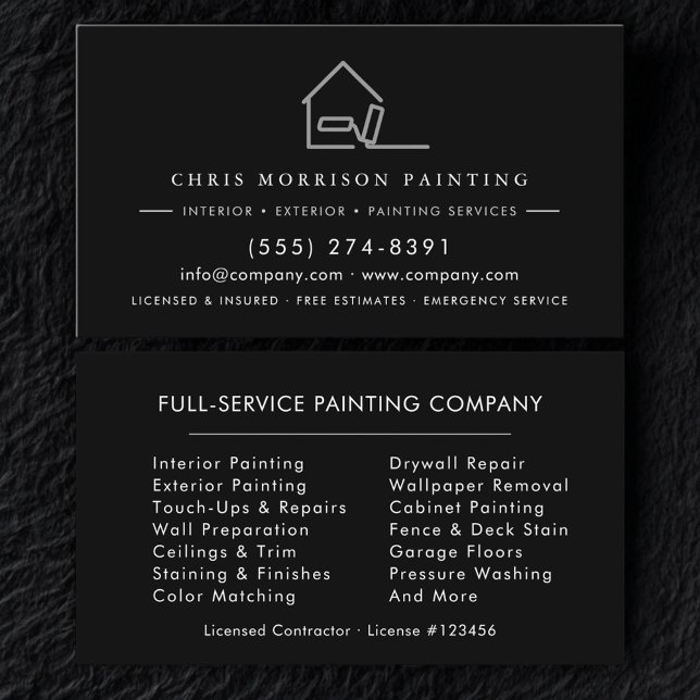 Modern Painter Professional Business Card (Creator Uploaded)