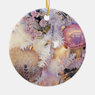 Modern Painting Christmas Tree Purple Decorations