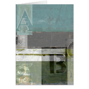 Modern Painting with Assorted Letters