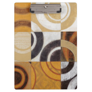 Modern Painting with Circular Patterns Clipboard