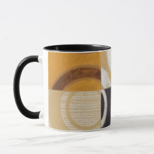 Modern Painting with Circular Patterns Mug
