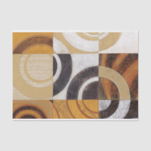 Modern Painting with Circular Patterns Tissue Paper