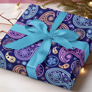 Modern Paisley Pattern Wrapping Paper