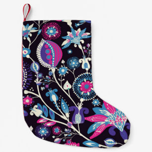 Modern paisley: traditional oriental pattern. small christmas stocking