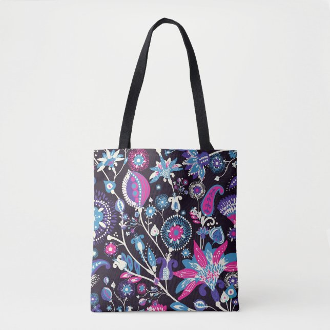 Modern paisley: traditional oriental pattern. tote bag (Front)