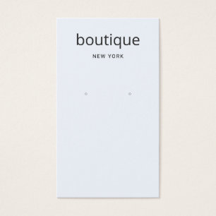 Modern Pale Blue Long Earring Display Card