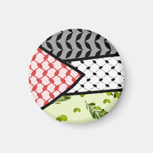 Modern Palestine Keffiyeh Falastin  Magnet