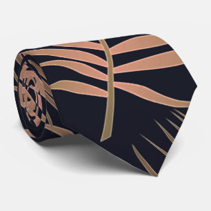 Modern Palm Leaves Tropical Exotic Design Tie