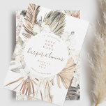 Modern Pampas Boho Beach Summer Destination Save The Date<br><div class="desc">Modern Pampas Boho Beach Summer Destination Save the Date</div>