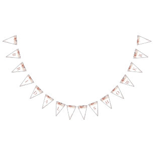 Modern Pampas Grass Terracotta Bridal Shower Bunting