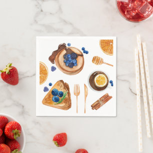 Modern Pancakes Kitchen Beauty Breakfast Napkin