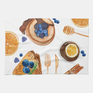 Modern Pancakes Kitchen Beauty Breakfast Tea Towel