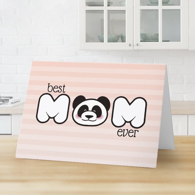 Modern Panda Happy Mother's Day Personalised Card (Creator Uploaded)