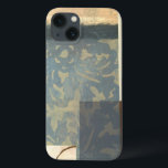 Modern Panel Painting iPhone 13 Case<br><div class="desc">A Norman Wyatt original,  this work is a modern panel painting with a number of different colours. Brown blends with grey,  cream and yellow in this piece. There are even a few circles in the bottom left corner of the work. Get your hands on this print today!</div>