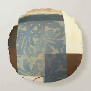 Modern Panel Painting Round Cushion