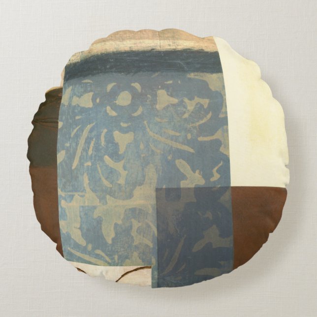 Modern Panel Painting Round Cushion (Front)