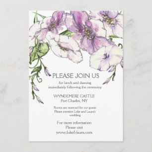Modern Pansy Enclosure Card