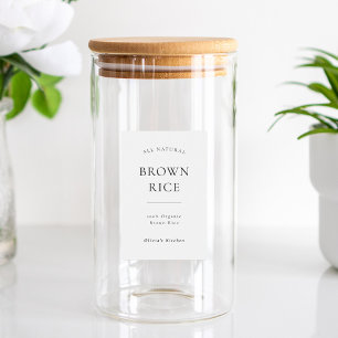 Modern Pantry Food Label