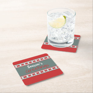 Modern Paper Coaster For the Holidays