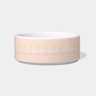 Modern Paradise Peach Pastel Detail Ceramic Pet Bowl