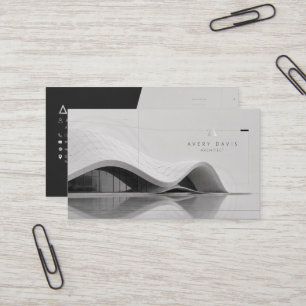 Modern Parametric Futurist Architect Business Card