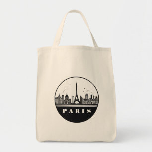 Modern Paris, France Cityscape   Skyline Tote Bag