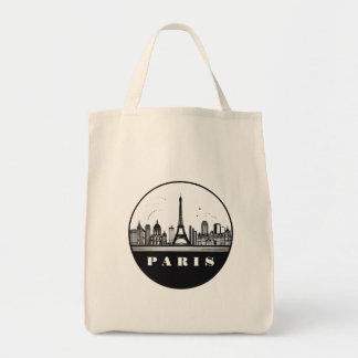 Modern Paris, France Cityscape | Skyline Tote Bag
