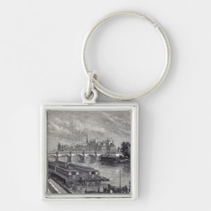 Modern Paris: The Pont Neuf, 1845 Key Ring