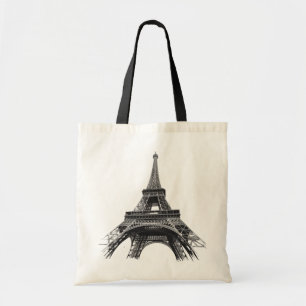 Modern Parisian Eiffel Tower Paris French Tote Bag