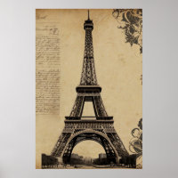 Modern Parisian Eiffel Tower Paris French Vintage