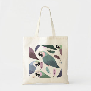 Modern Parrots Tropical Pattern Tote Bag