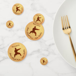 Modern Party Karate Martial Arts Happy Birthday Confetti