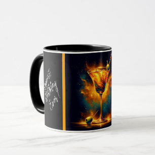 Modern Party Time Neon Personalised Mug
