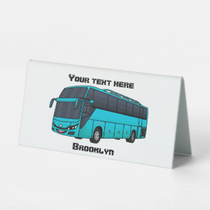 Modern passenger bus cartoon illustration